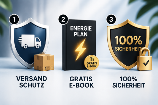Versandschutz + Zahnfleisch-Gesundheitsplan + 100% Versicherung + Verlängerte Geld-zurück Garantie